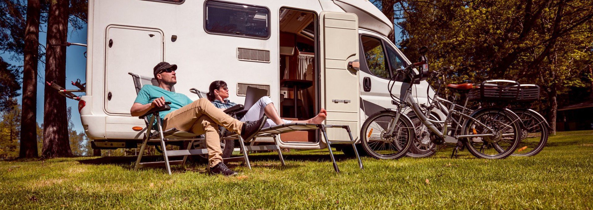 Camping while looking out over Valkenburg