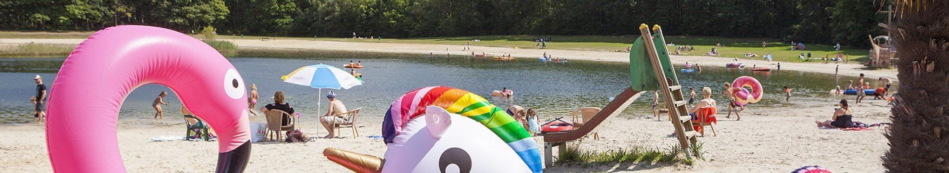 Vakantiepark met strandbad